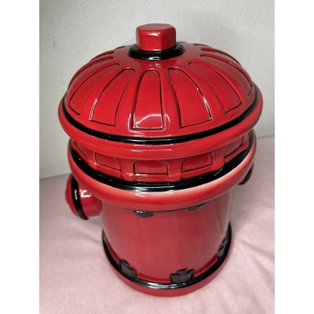 Appletree Design Who Let the Dawgs Out Fire Post Cookie Jar, 10-Inch